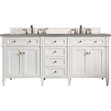 A large image of the James Martin Vanities 650-V72-3GEX Bright White