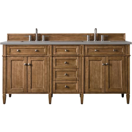 A large image of the James Martin Vanities 650-V72-3GEX Saddle Brown