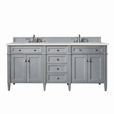 A large image of the James Martin Vanities 650-V72-3LDL Urban Gray