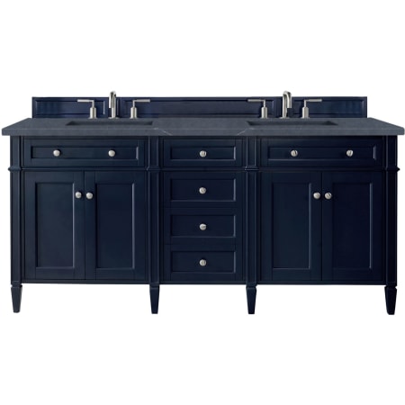 A large image of the James Martin Vanities 650-V72-3CSP Victory Blue