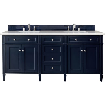 A large image of the James Martin Vanities 650-V72-3ESR Victory Blue