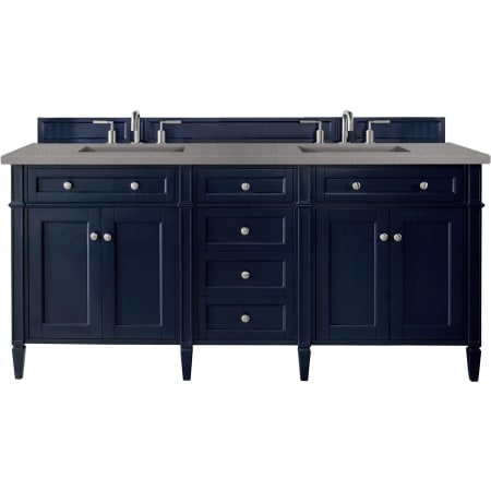 A large image of the James Martin Vanities 650-V72-3GEX Victory Blue
