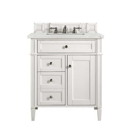 A large image of the James Martin Vanities 655-V30-3EJP Bright White