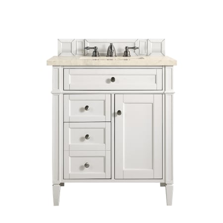 A large image of the James Martin Vanities 655-V30-3EMR Bright White