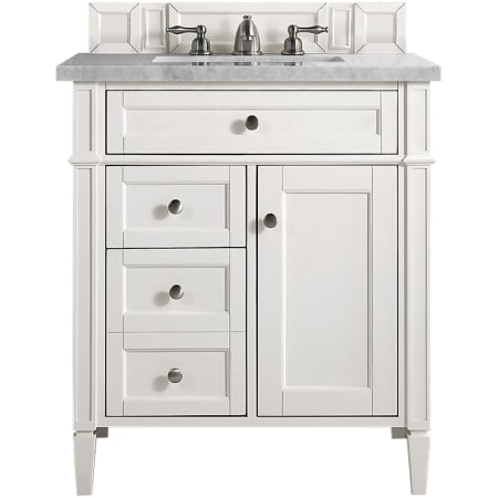 A large image of the James Martin Vanities 655-V30-3ESR Bright White