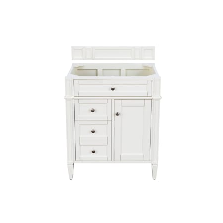 A large image of the James Martin Vanities 655-V30 Bright White