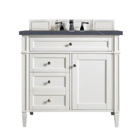 A large image of the James Martin Vanities 655-V36-3CSP Bright White