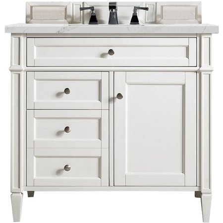 A large image of the James Martin Vanities 655-V36-3ENC Bright White