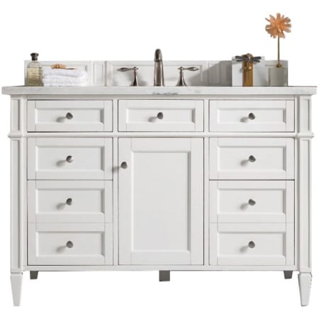 A large image of the James Martin Vanities 655-V48-3EJP Bright White
