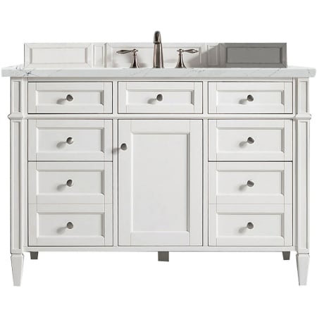 A large image of the James Martin Vanities 655-V48-3ENC Bright White