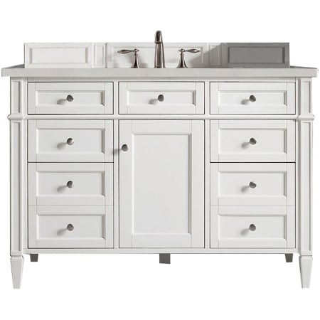 A large image of the James Martin Vanities 655-V48-3ESR Bright White