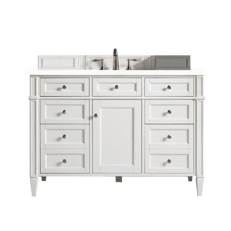 A large image of the James Martin Vanities 655-V48-3WZ Bright White