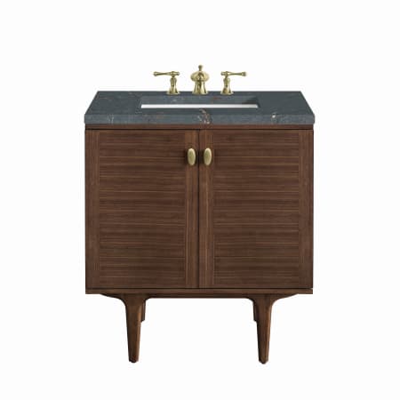 A large image of the James Martin Vanities 670-V30-3PBL Mid-Century Walnut