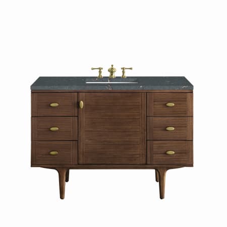 A large image of the James Martin Vanities 670-V48-3PBL Mid-Century Walnut