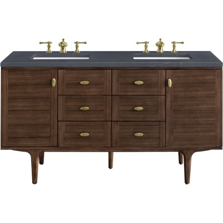A large image of the James Martin Vanities 670-V60D-3CSP Mid-Century Walnut