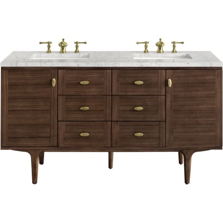 A large image of the James Martin Vanities 670-V60D-3EJP Mid-Century Walnut