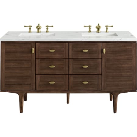 A large image of the James Martin Vanities 670-V60D-3ENC Mid-Century Walnut