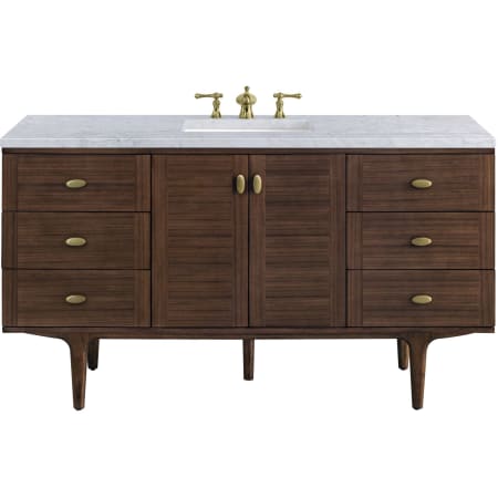 A large image of the James Martin Vanities 670-V60S-3CAR Mid-Century Walnut