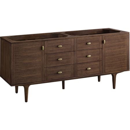 A large image of the James Martin Vanities 670-V72 Mid-Century Walnut