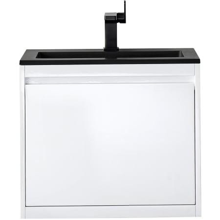 A large image of the James Martin Vanities 801V23.6CHB Glossy White