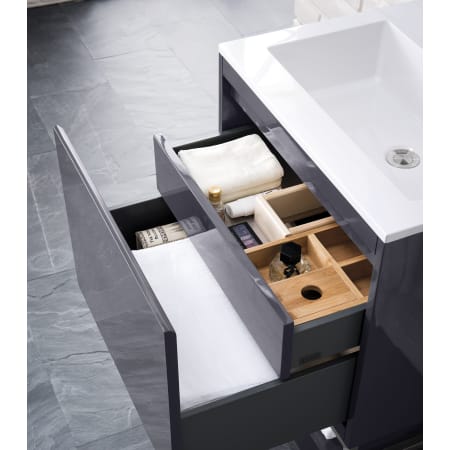 A large image of the James Martin Vanities 801V23.6MBKGW Alternate Image