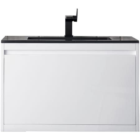A large image of the James Martin Vanities 801V31.5CHB Glossy White