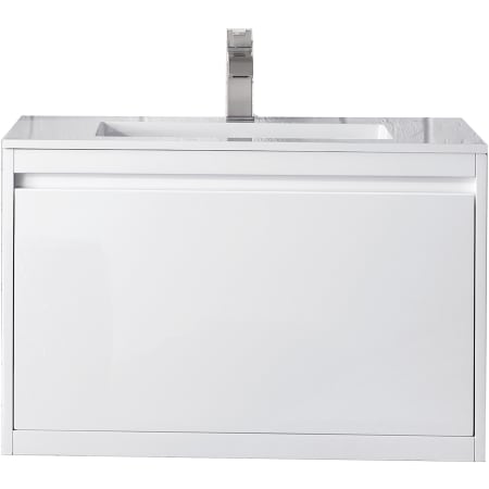 A large image of the James Martin Vanities 801V31.5GW Glossy White