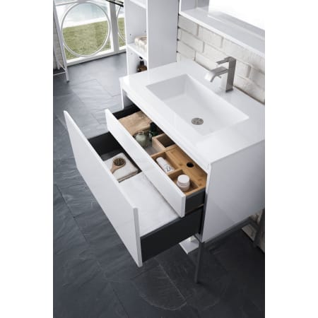 A large image of the James Martin Vanities 801V31.5MBKGW Alternate Image