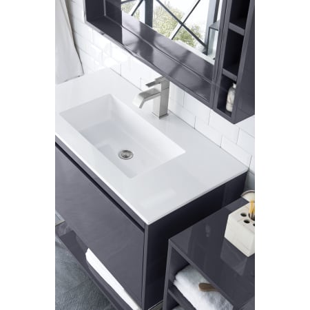 A large image of the James Martin Vanities 801V35.4MBKGW Alternate Image
