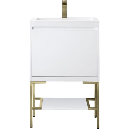A large image of the James Martin Vanities 805-V23.6-CB-GW Glossy White