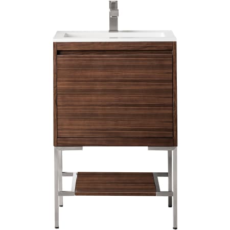 A large image of the James Martin Vanities 805-V23.6-BN-GW Mid-Century Walnut