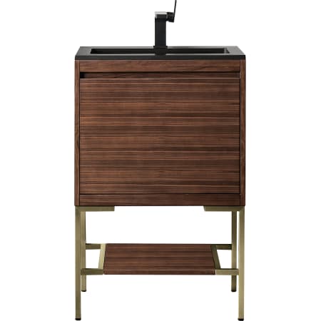 A large image of the James Martin Vanities 805-V23.6-CB-CH Mid-Century Walnut