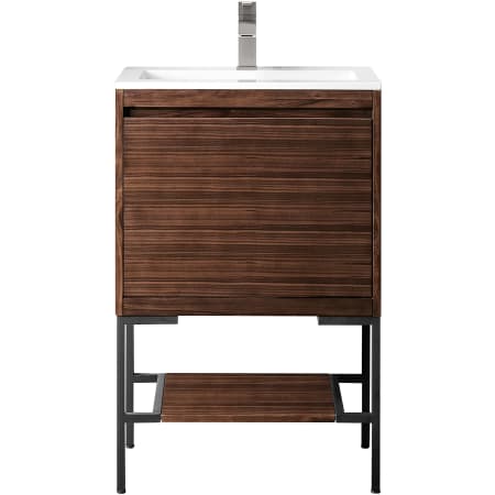 A large image of the James Martin Vanities 805-V23.6-MB-GW Mid-Century Walnut
