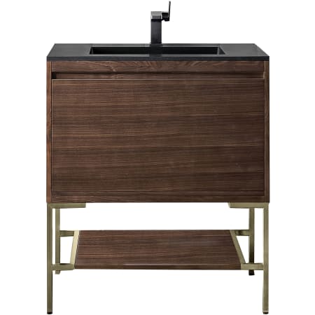 A large image of the James Martin Vanities 805-V31.5-CB-CH Mid-Century Walnut