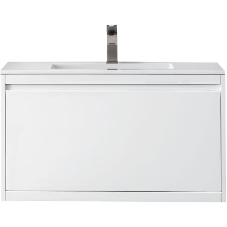 A large image of the James Martin Vanities 805-V35.4-GW Glossy White