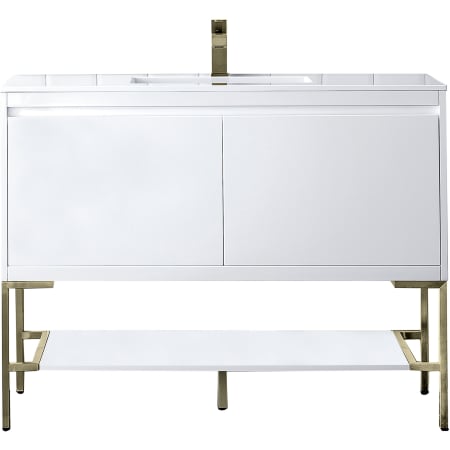 A large image of the James Martin Vanities 805-V47.3-CB-GW Glossy White