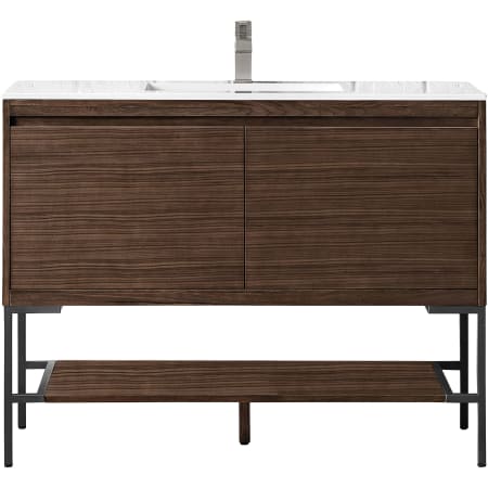 A large image of the James Martin Vanities 805-V47.3-MB-GW Mid-Century Walnut