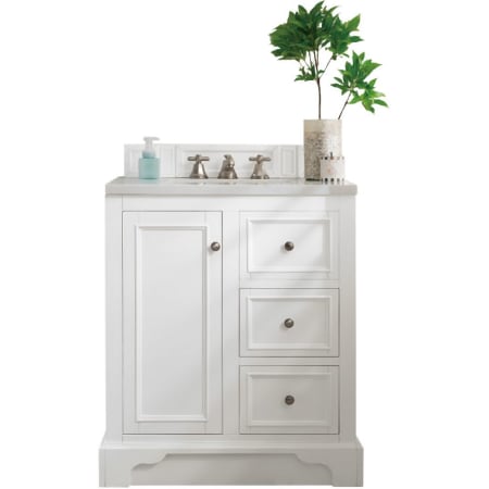 A large image of the James Martin Vanities 825-V30-3EJP Bright White