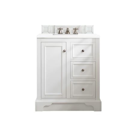 A large image of the James Martin Vanities 825-V30-3WZ Bright White