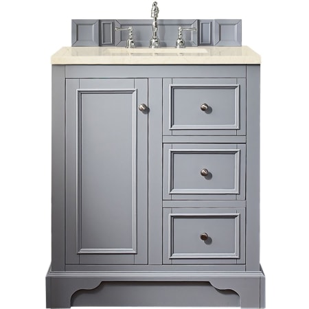 A large image of the James Martin Vanities 825-V30-3EMR Silver Gray