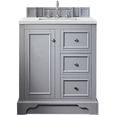 A large image of the James Martin Vanities 825-V30-3ENC Silver Gray