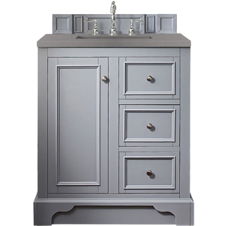 A large image of the James Martin Vanities 825-V30-3GEX Silver Gray