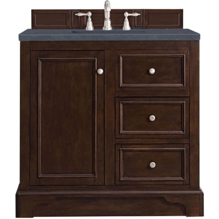 A large image of the James Martin Vanities 825-V36-3CSP Burnished Mahogany
