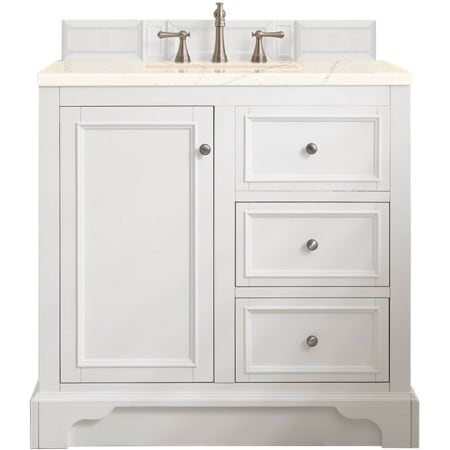 A large image of the James Martin Vanities 825-V36-3EMR Bright White
