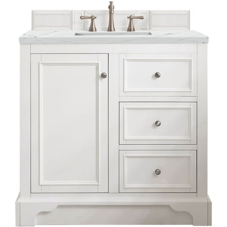 A large image of the James Martin Vanities 825-V36-3ENC Bright White