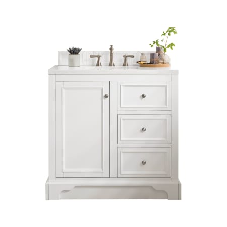 A large image of the James Martin Vanities 825-V36-3WZ Bright White