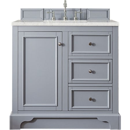 A large image of the James Martin Vanities 825-V36-3ESR Silver Gray