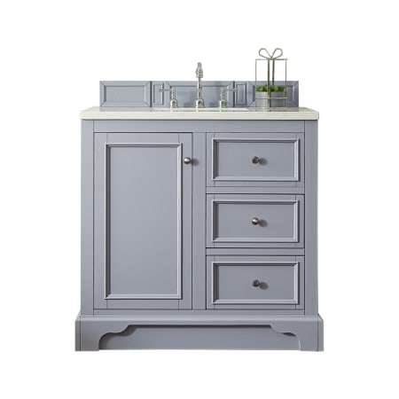 A large image of the James Martin Vanities 825-V36-3WZ Silver Gray