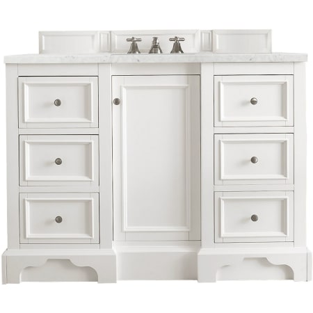 A large image of the James Martin Vanities 825-V48-3EJP Bright White