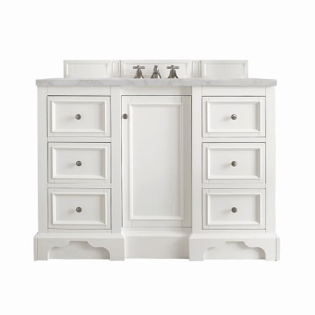 A large image of the James Martin Vanities 825-V48-3VSL Bright White